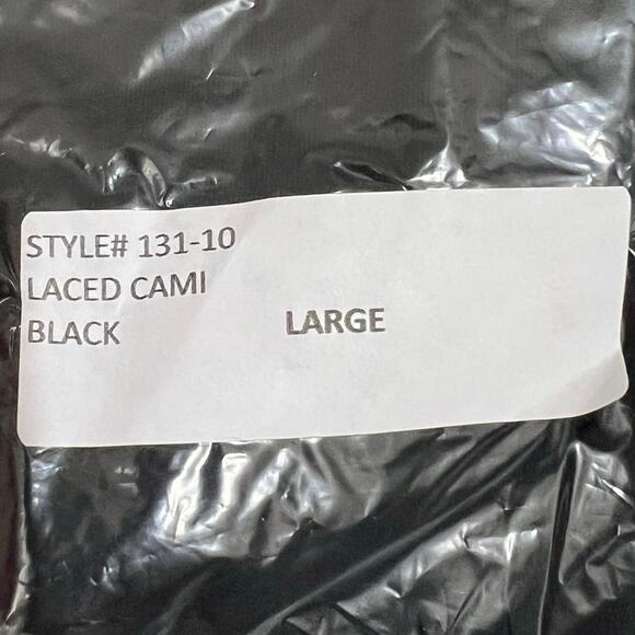 San Francisco City Lights Gypsy Lace Cami Tank Top Black Size Large NEW - Picture 6 of 6